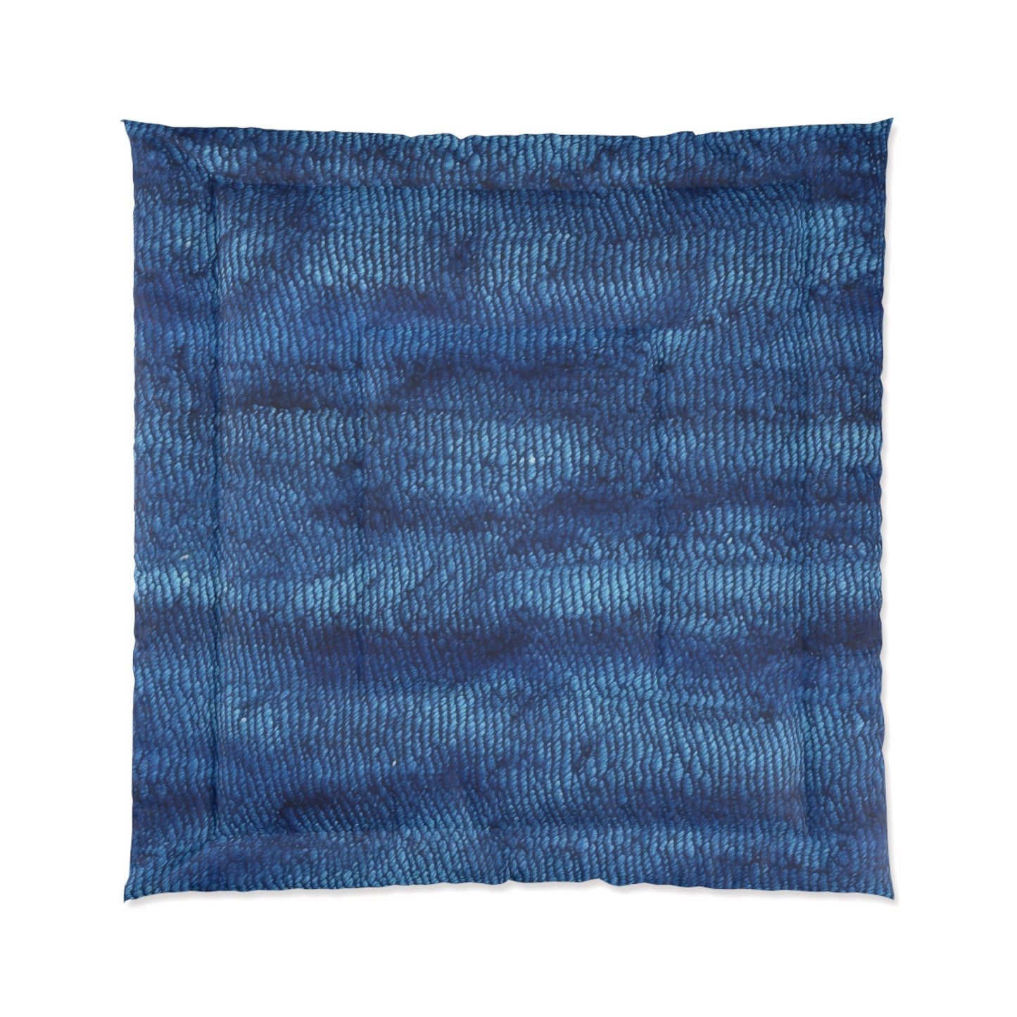 Blue Spectrum: Denim-Inspired Fabric Light to Dark - Comforter