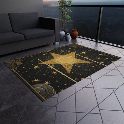 The Star Tarot Card - Symbol of Faith and Optimism - Outdoor Rug