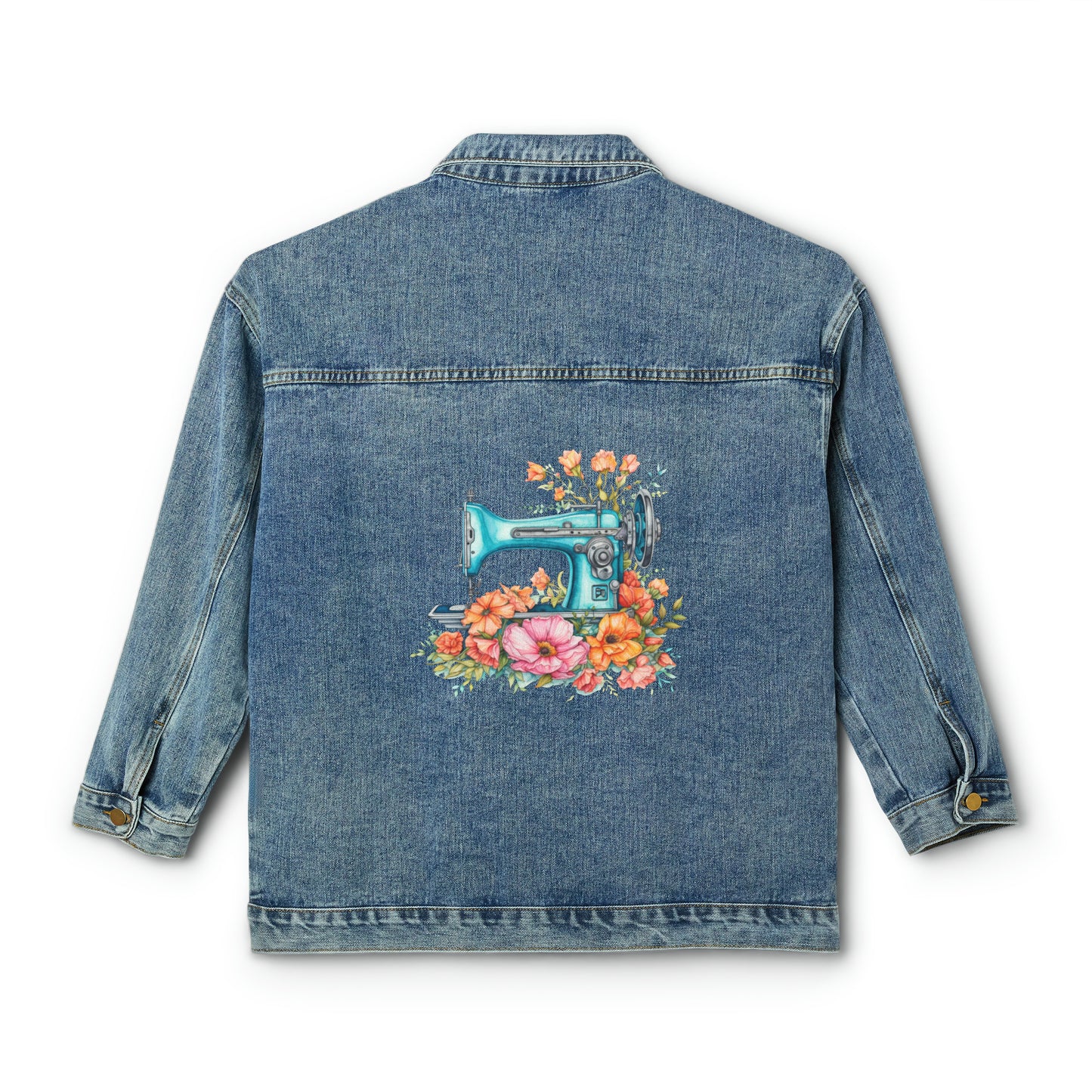 Sewing Machine Gift, Women's Denim Jacket