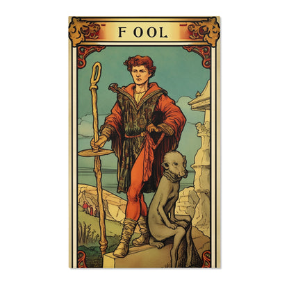 Mystical Tarot - Artistic Depiction of The Fool Card - Area Rugs