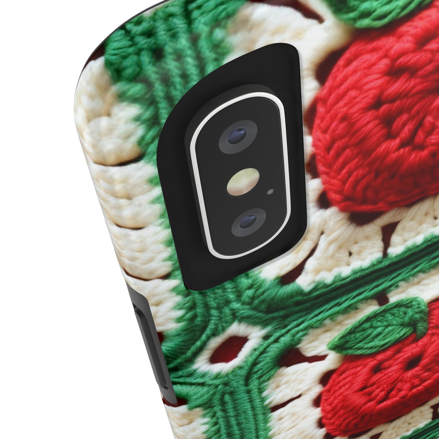 Apple Granny Square Crochet Pattern: Wild Fruit Tree, Delicious Red Design - Tough Phone Cases