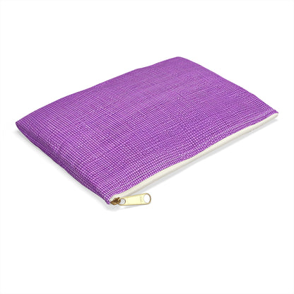 Hyper Iris Orchid Red: Denim-Inspired, Bold Style - Accessory Pouch