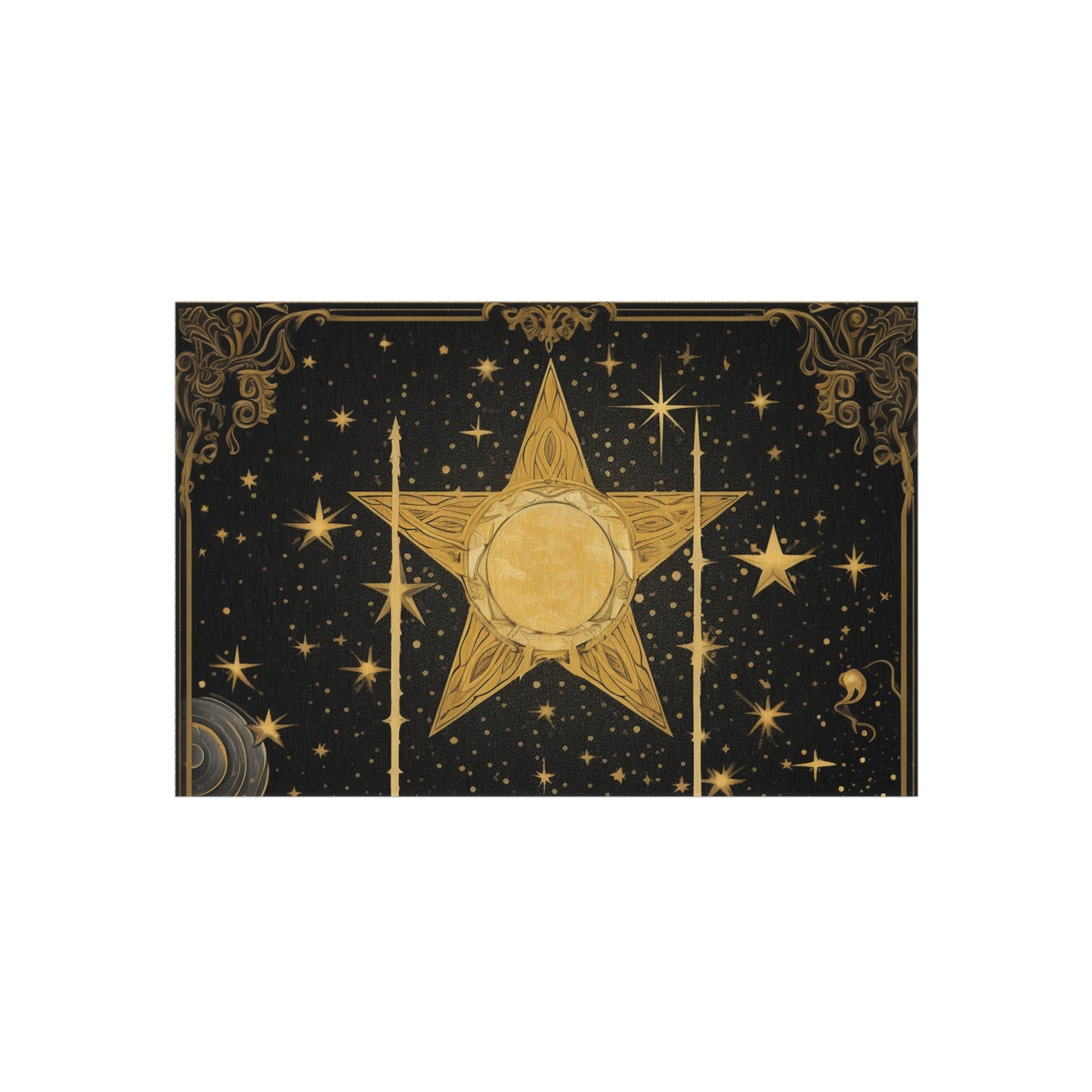 The Star Tarot Card - Symbol of Faith and Optimism - Outdoor Rug