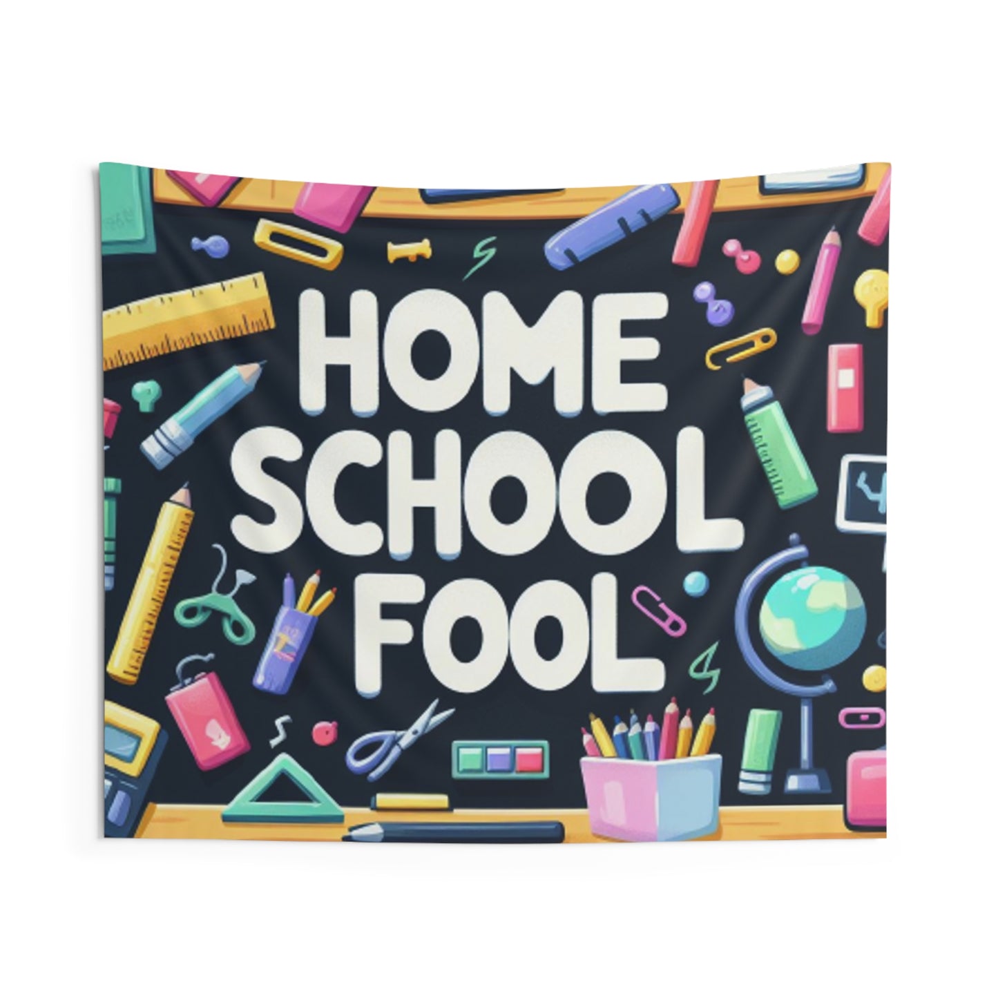 Home School Cool - Classroom Essentials, Playful Learning Tools and Supplies, Fun Educational - Indoor Wall Tapestries