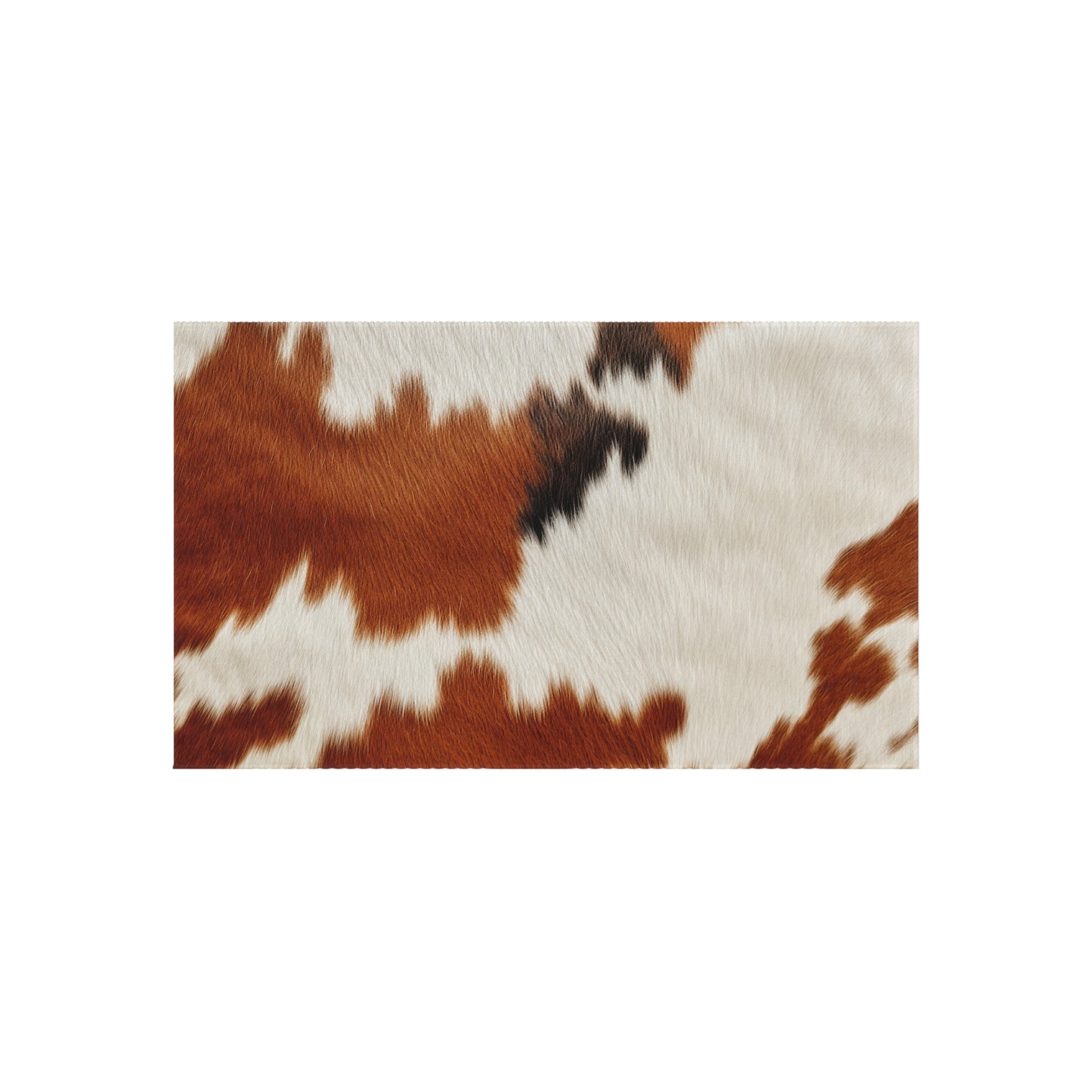 Hair Cowhide Leather Natural Design Tough Durable Rugged Style - Outdoor Rug