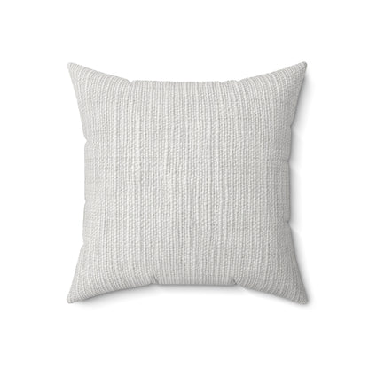 Chic White Denim-Style Fabric, Luxurious & Stylish Material - Spun Polyester Square Pillow