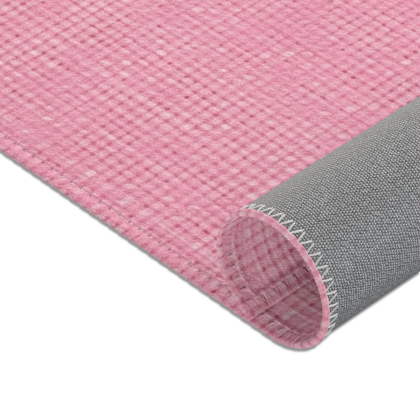 Pastel Rose Pink: Denim-Inspired, Refreshing Fabric Design - Area Rugs