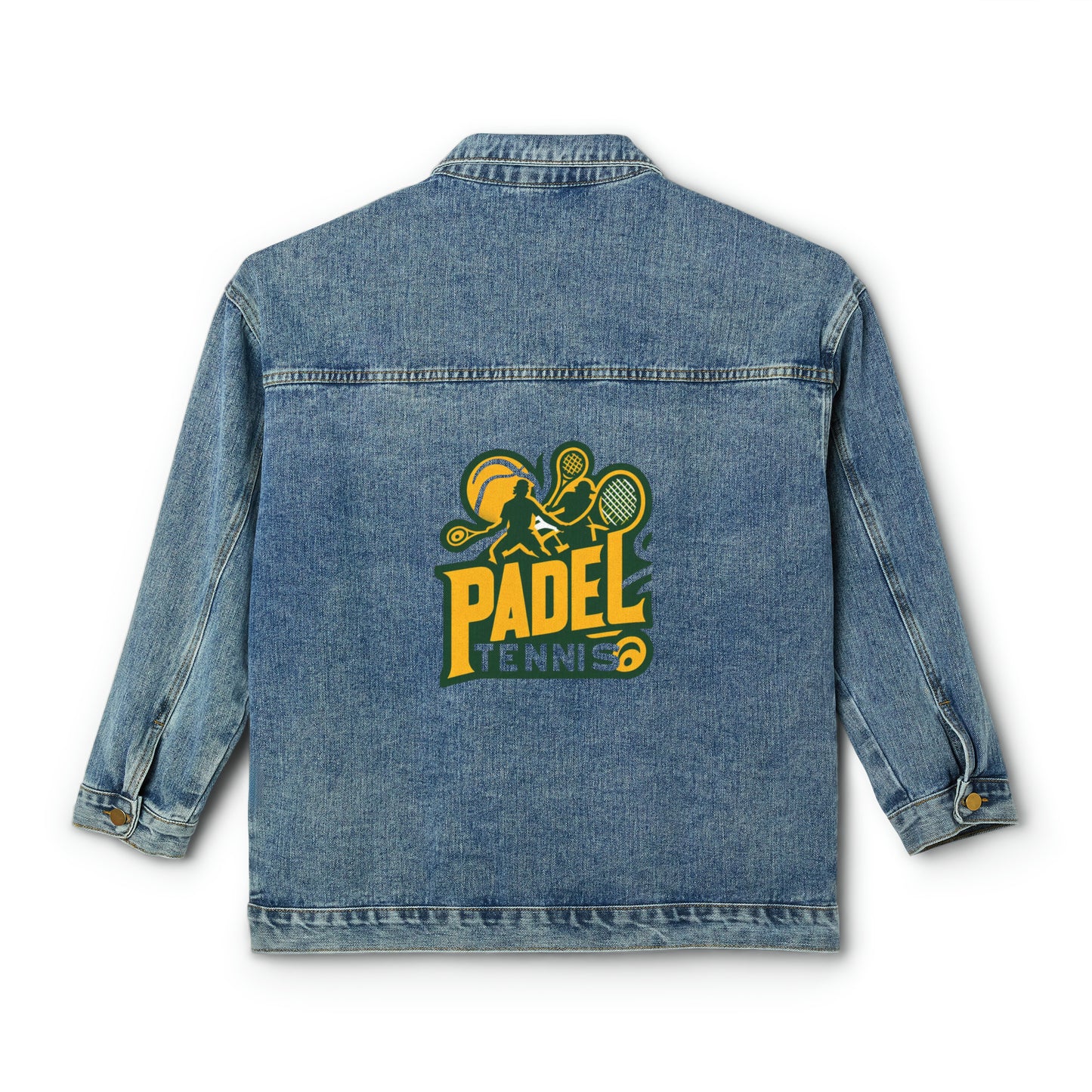 Padel Tennis, Gift, Women's Denim Jacket