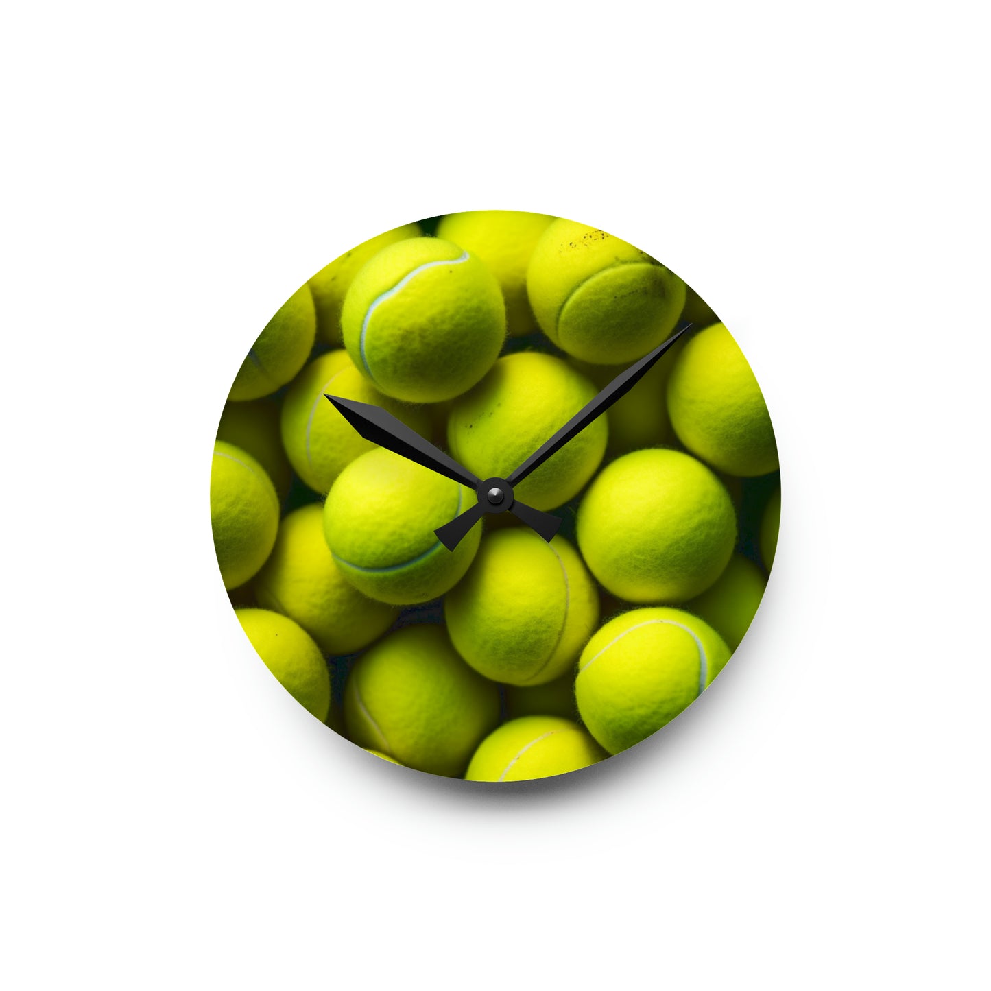 Tennis Ball Acrylic Wall Clock