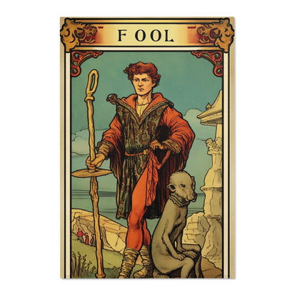 Mystical Tarot - Artistic Depiction of The Fool Card - Area Rugs