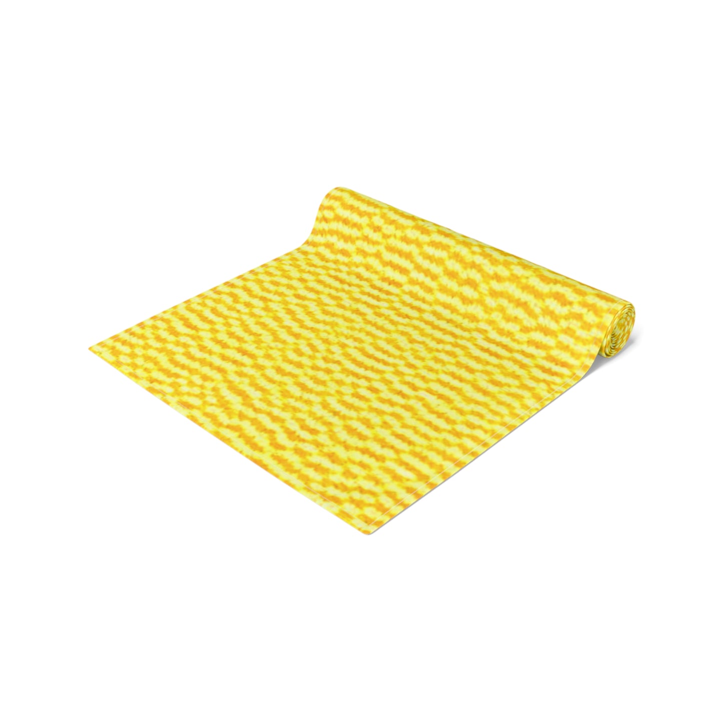 Sunshine Yellow Lemon: Denim-Inspired, Cheerful Fabric - Table Runner (Cotton, Poly)