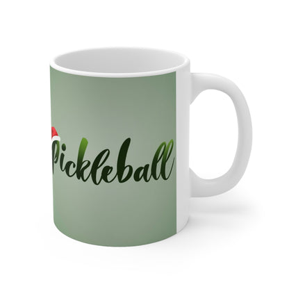 Temporada navideña de Pickleball - Taza de cerámica 11oz 