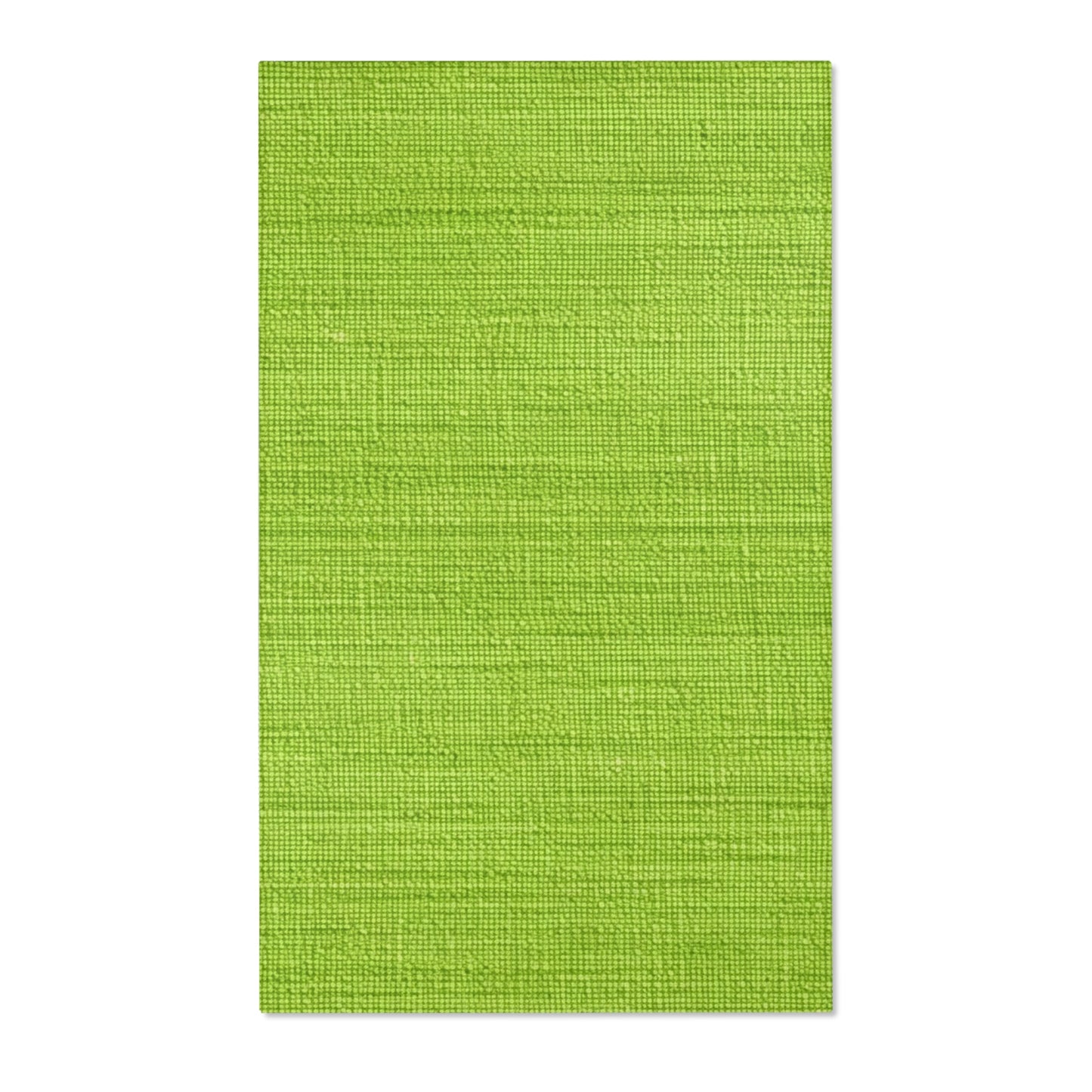 Lush Grass Neon Green: Denim-Inspired, Springtime Fabric Style - Area Rugs