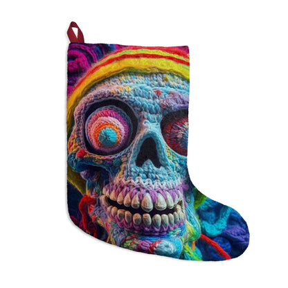 Crochet Skull Halloween Scary Horror Design - Christmas Stockings