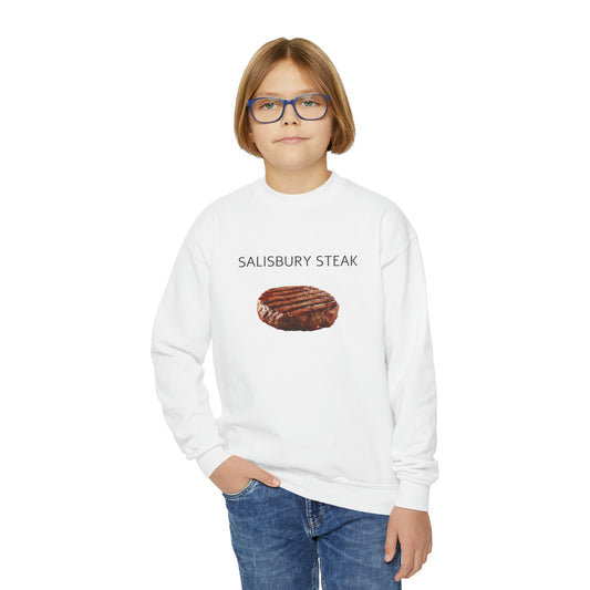 SALISBURY STEAK, Food Gift, Youth Crewneck Sweatshirt