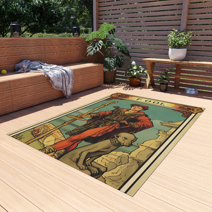 Mystical Tarot - Artistic Depiction of The Fool Card - Outdoor Rug