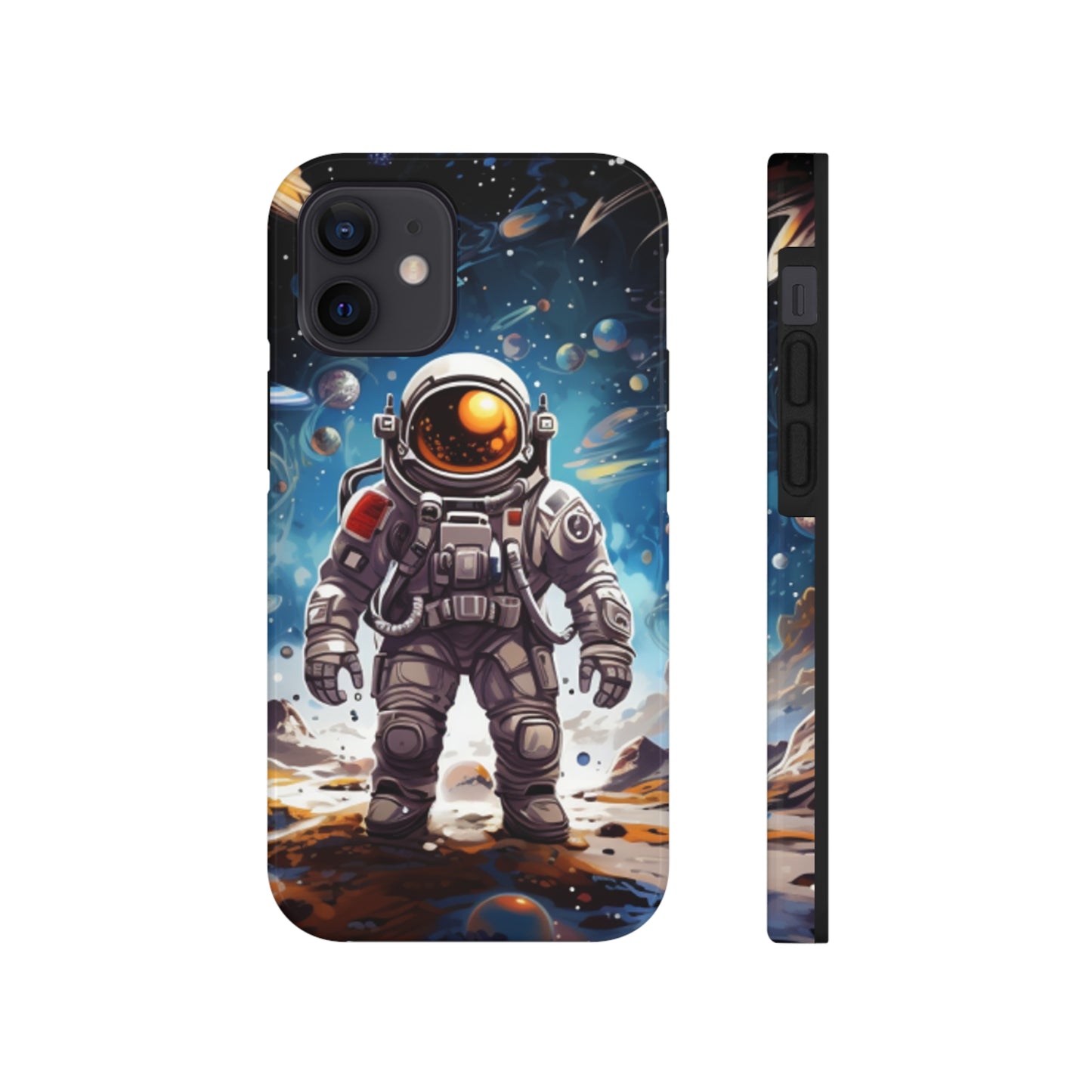 Galactic Voyage: Astronaut Journey in Celestial Star Cosmic Exploration - Tough Phone Cases