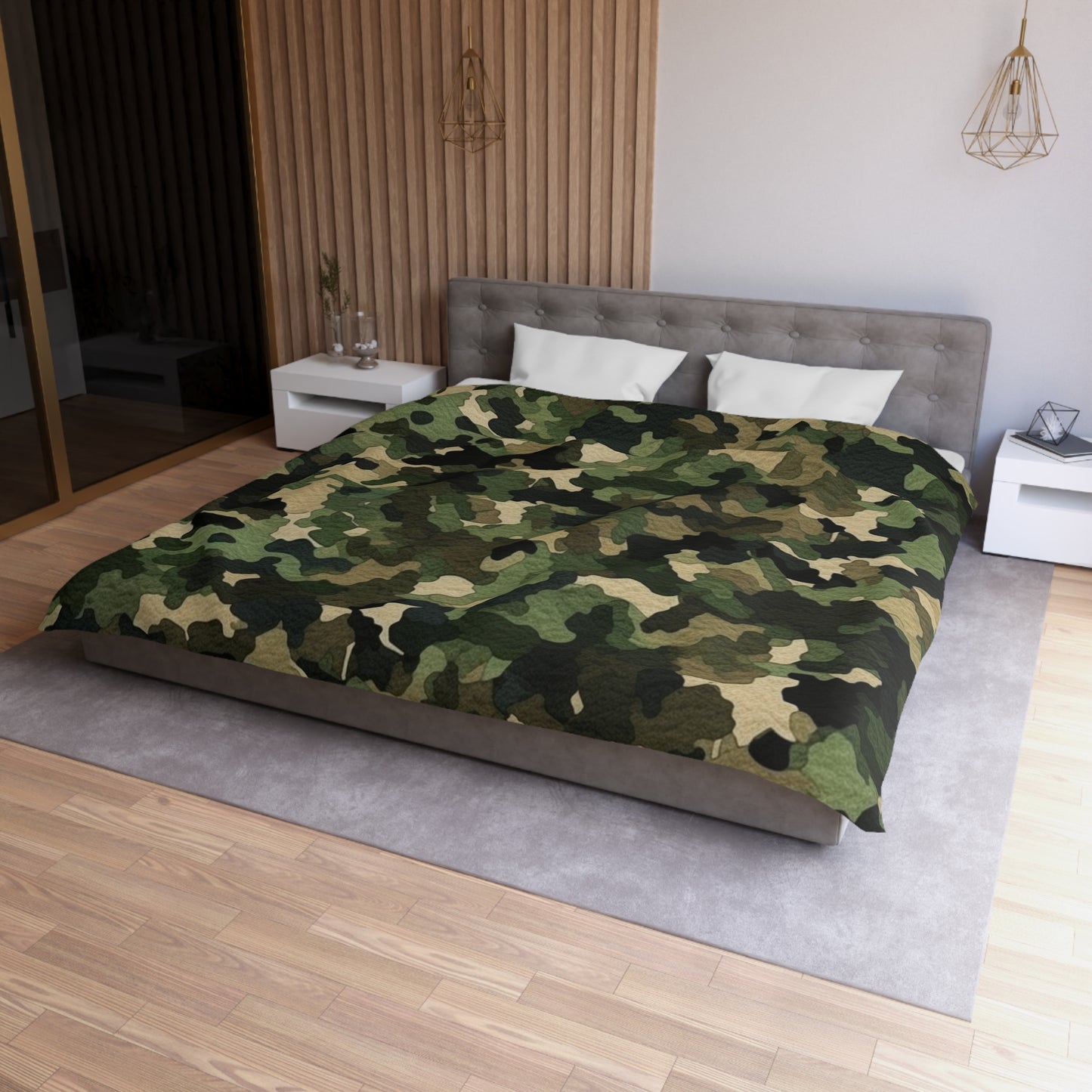 Classic Camo | Camouflage Wrap | Traditional Camo - Microfiber Duvet Cover