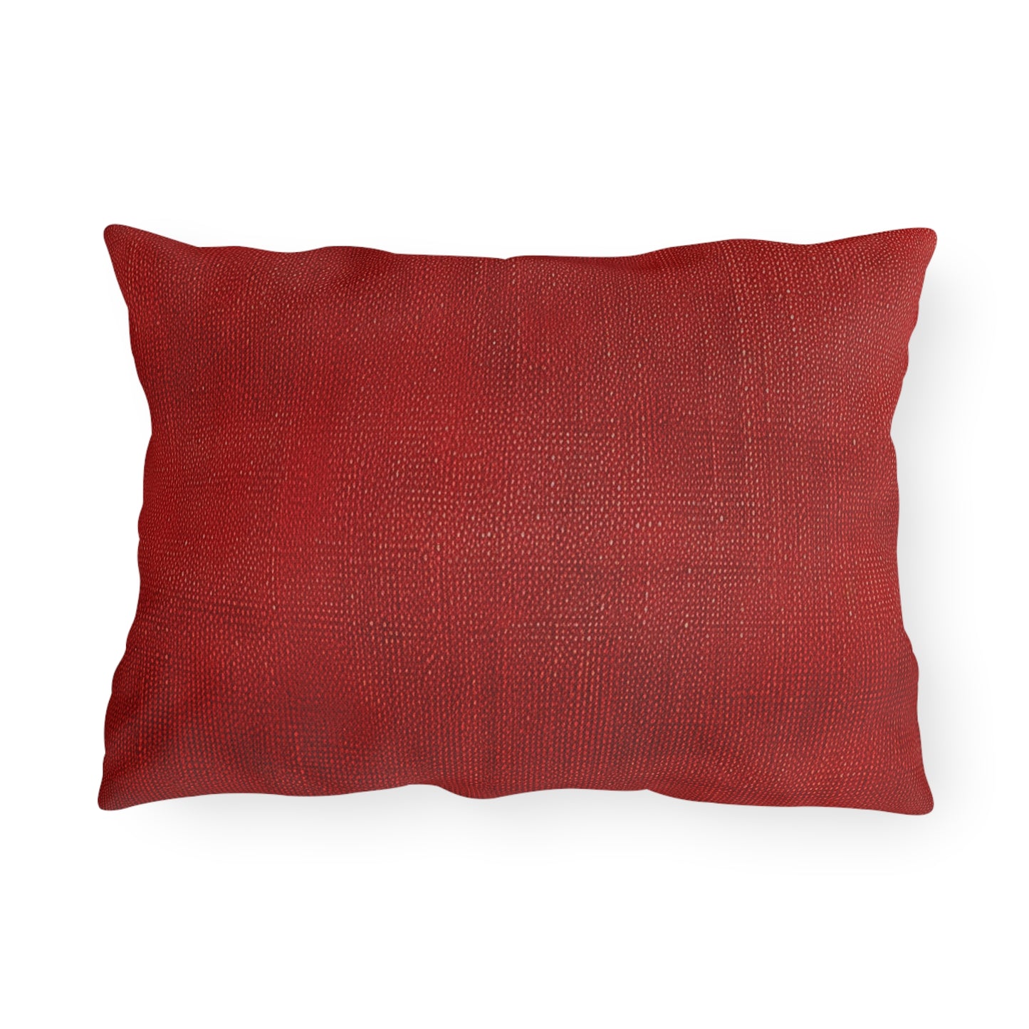 Juicy Red Berry Blast: Denim Fabric Inspired Design - Outdoor Pillows