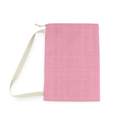 Pastel Rose Pink: Denim-Inspired, Refreshing Fabric Design - Laundry Bag