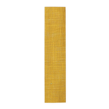 Radiant Sunny Yellow: Denim-Inspired Summer Fabric - Table Runner (Cotton, Poly)