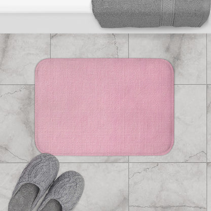 Blushing Garment Dye Pink: Denim-Inspired, Soft-Toned Fabric - Bath Mat