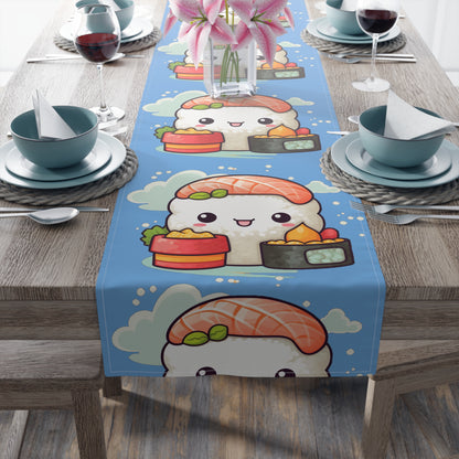 Anime Sushi - Japanese Cute kawaii - Otaku Gift - Table Runner (Cotton, Poly)