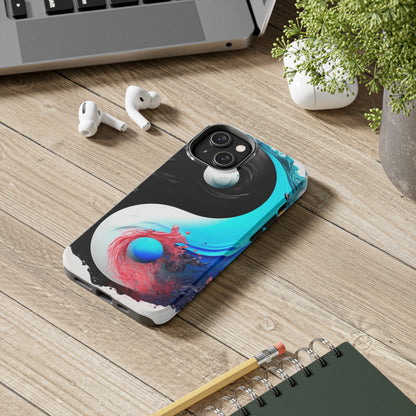 Yin Yang Symbol, Colorful Paint Style - Artistic Decor - Tough Phone Cases