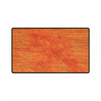 Burnt Orange/Rust: Denim-Inspired Autumn Fall Color Fabric - Desk Mats