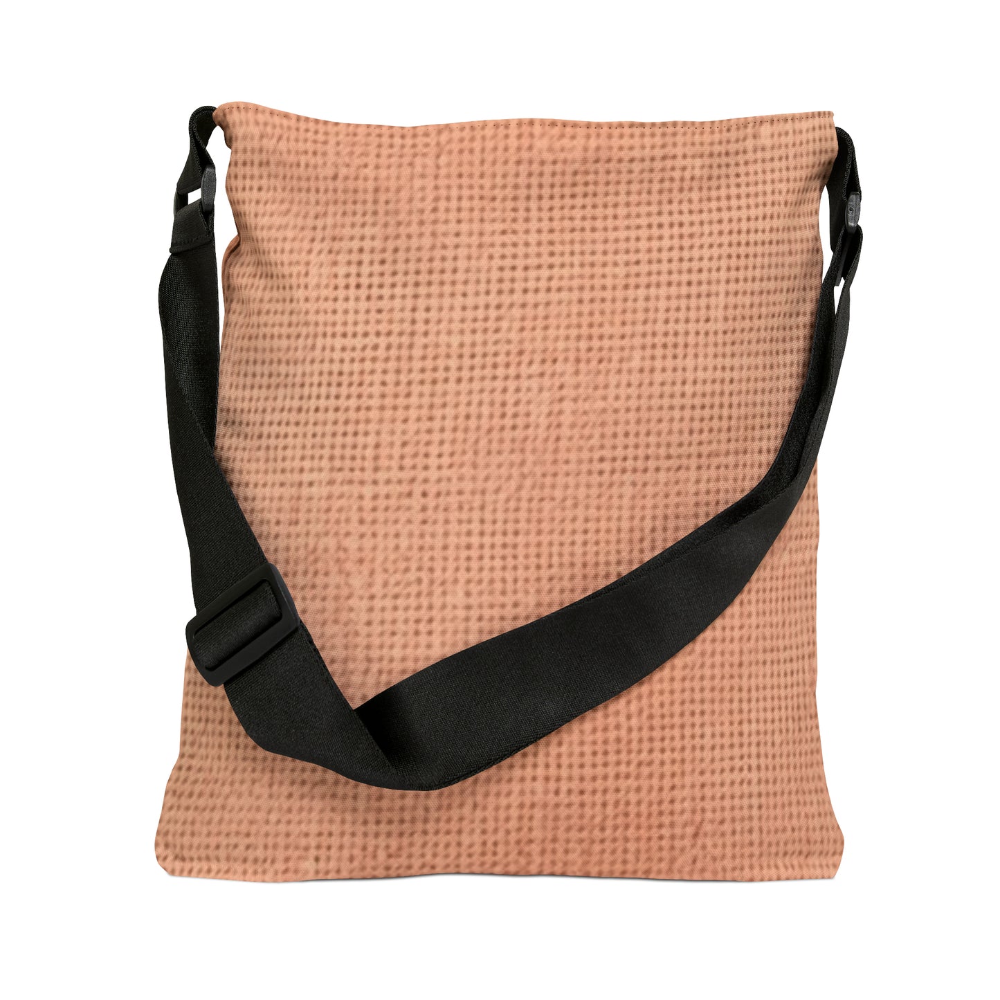 Soft Pink-Orange Peach: Denim-Inspired, Lush Fabric - Adjustable Tote Bag (AOP)