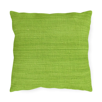 Lush Grass Neon Green: Denim-Inspired, Springtime Fabric Style - Outdoor Pillows