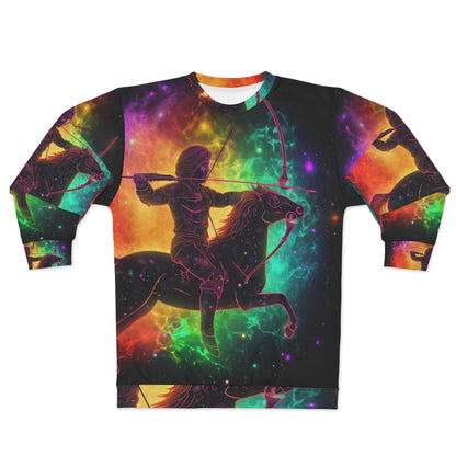 Colorful Sagittarius Zodiac Sign - Star Universe Theme - Unisex Sweatshirt (AOP)