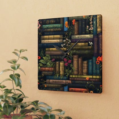 Book Lover - Acrylic Wall Clock