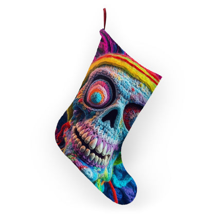 Crochet Skull Halloween Scary Horror Design - Christmas Stockings