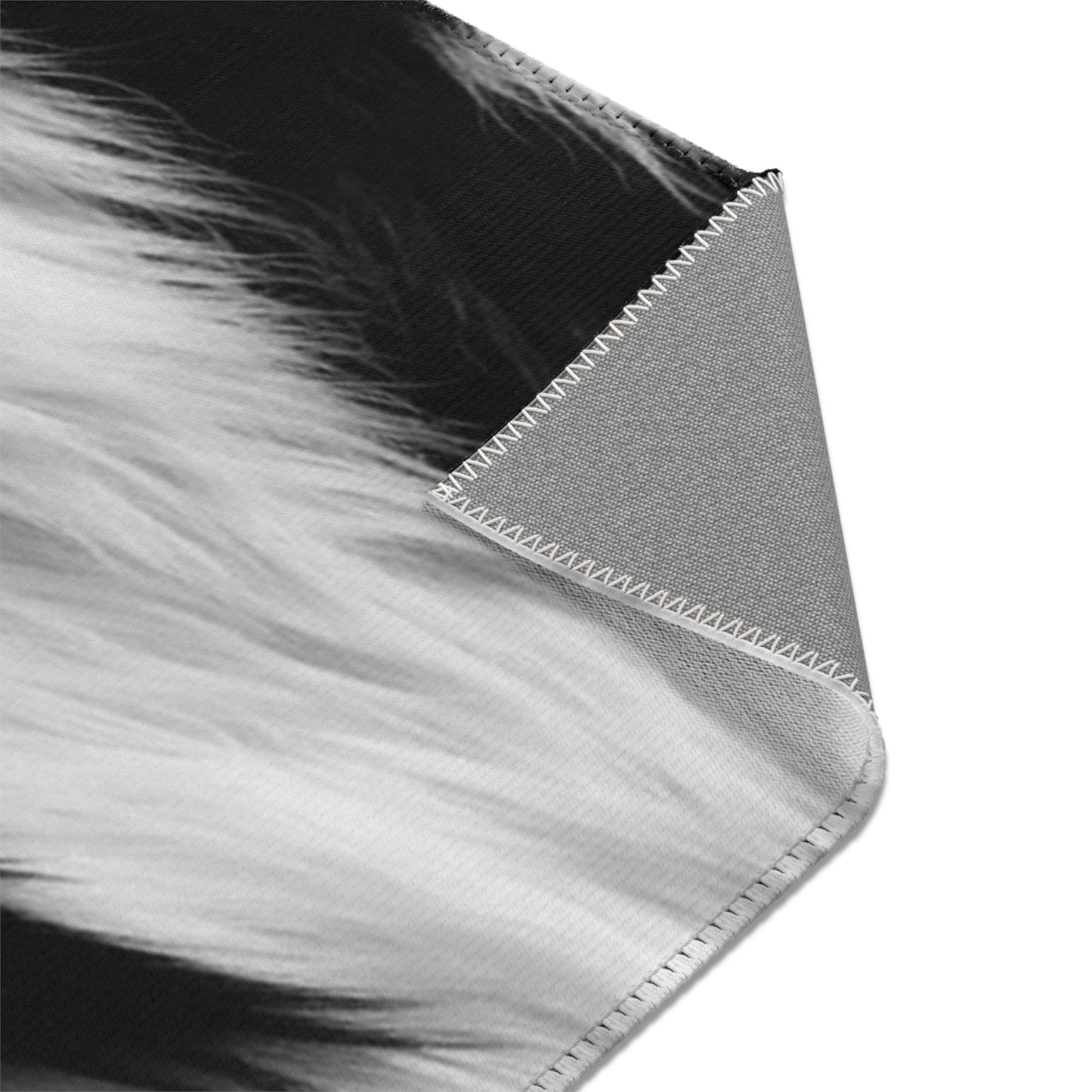 Cowhide on Hair Leather - Black and White - Designer Style - Area Rugs