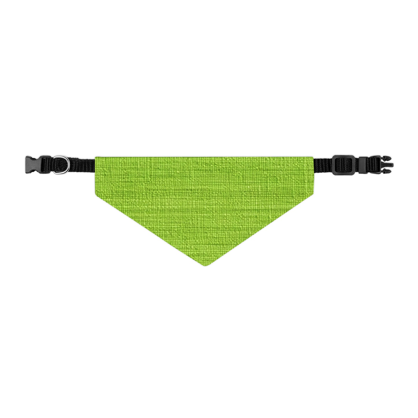 Lush Grass Neon Green: Denim-Inspired, Springtime Fabric Style - Dog & Pet Bandana Collar