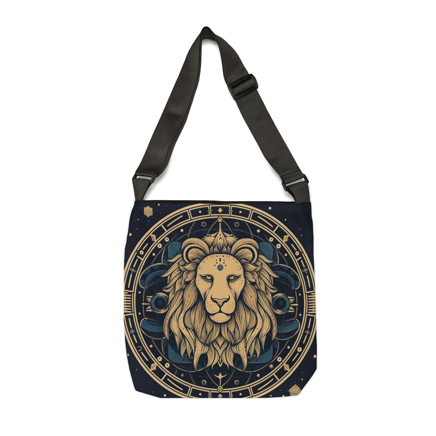 Leo Zodiac Sign - Mystic Circle Astrology Art Cosmic constellation - Adjustable Tote Bag (AOP)