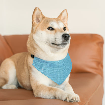 Bright Aqua Teal: Denim-Inspired Refreshing Blue Summer Fabric - Dog & Pet Bandana Collar