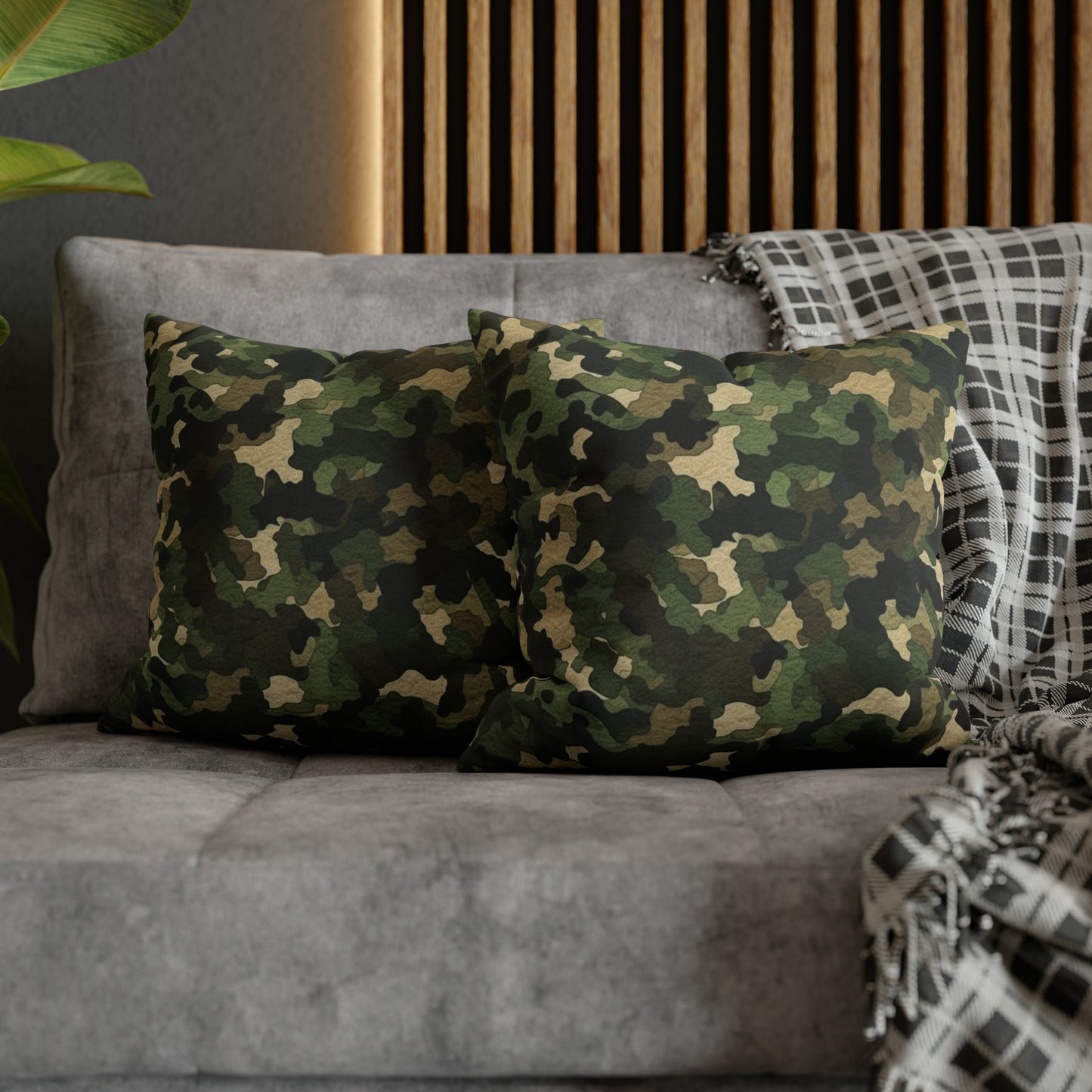 Classic Camo | Camouflage Wrap | Traditional Camo - Spun Polyester Square Pillow Case