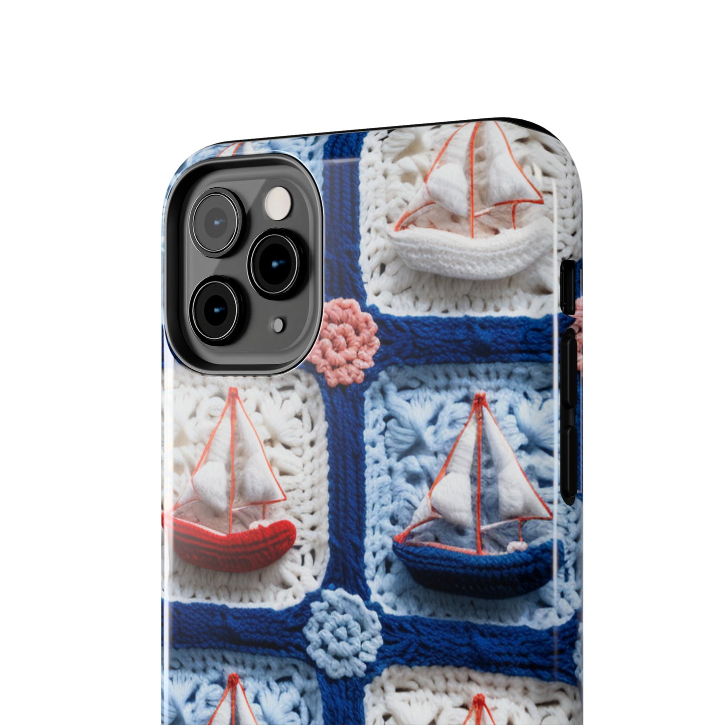 Crochet Boat Ship Sea Vessel Ocean Beach Travel Yacht Design - Tough Phone Cases