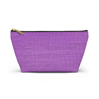 Hyper Iris Orchid Red: Denim-Inspired, Bold Style - Accessory Pouch w T-bottom