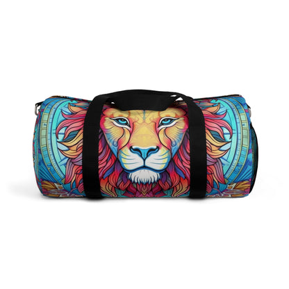 Astrological Leo - Cosmic Zodiac Constellation, Lion Symbol Art - Duffel Bag