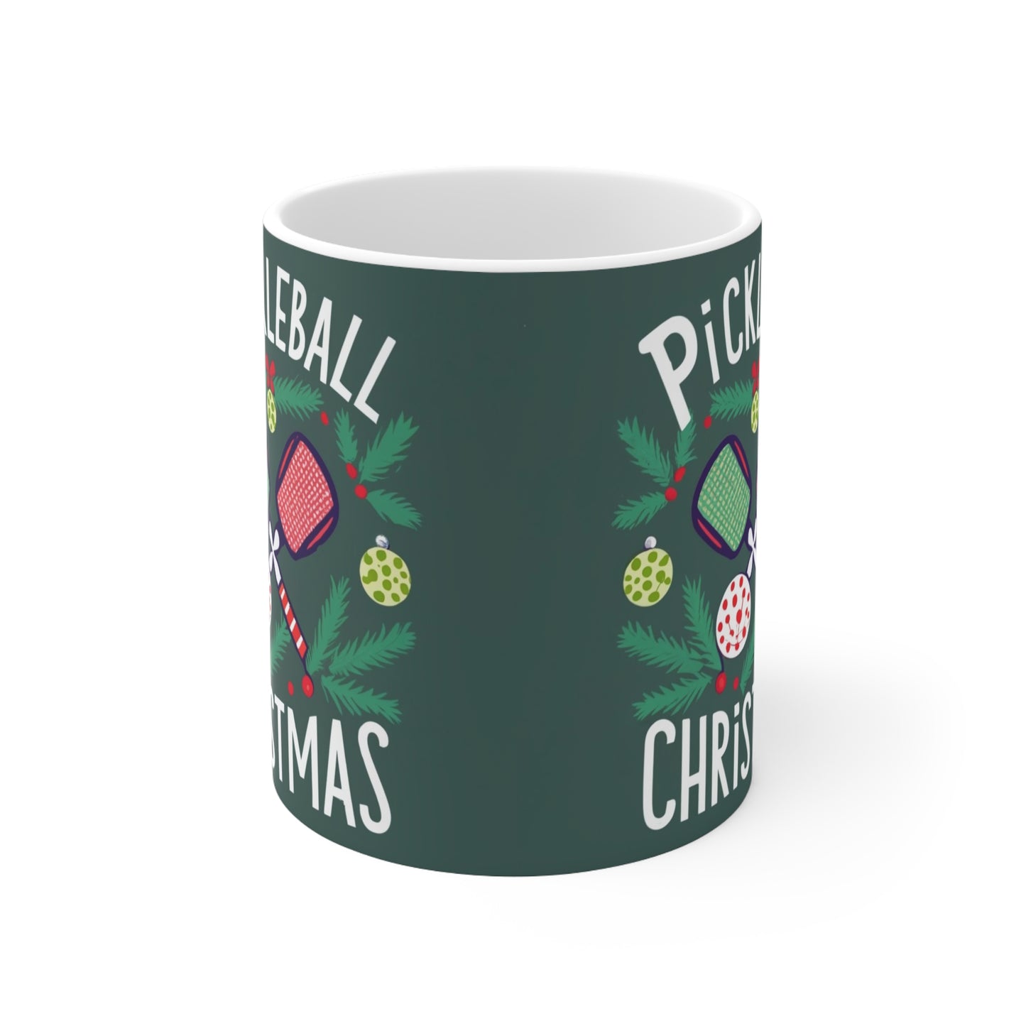 Pickleball Navidad - Taza de Cerámica 11oz 