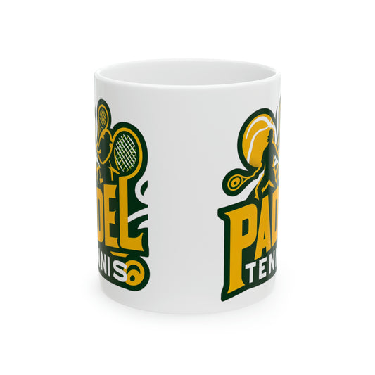 Padel Tennis, Ceramic Mug, 11oz