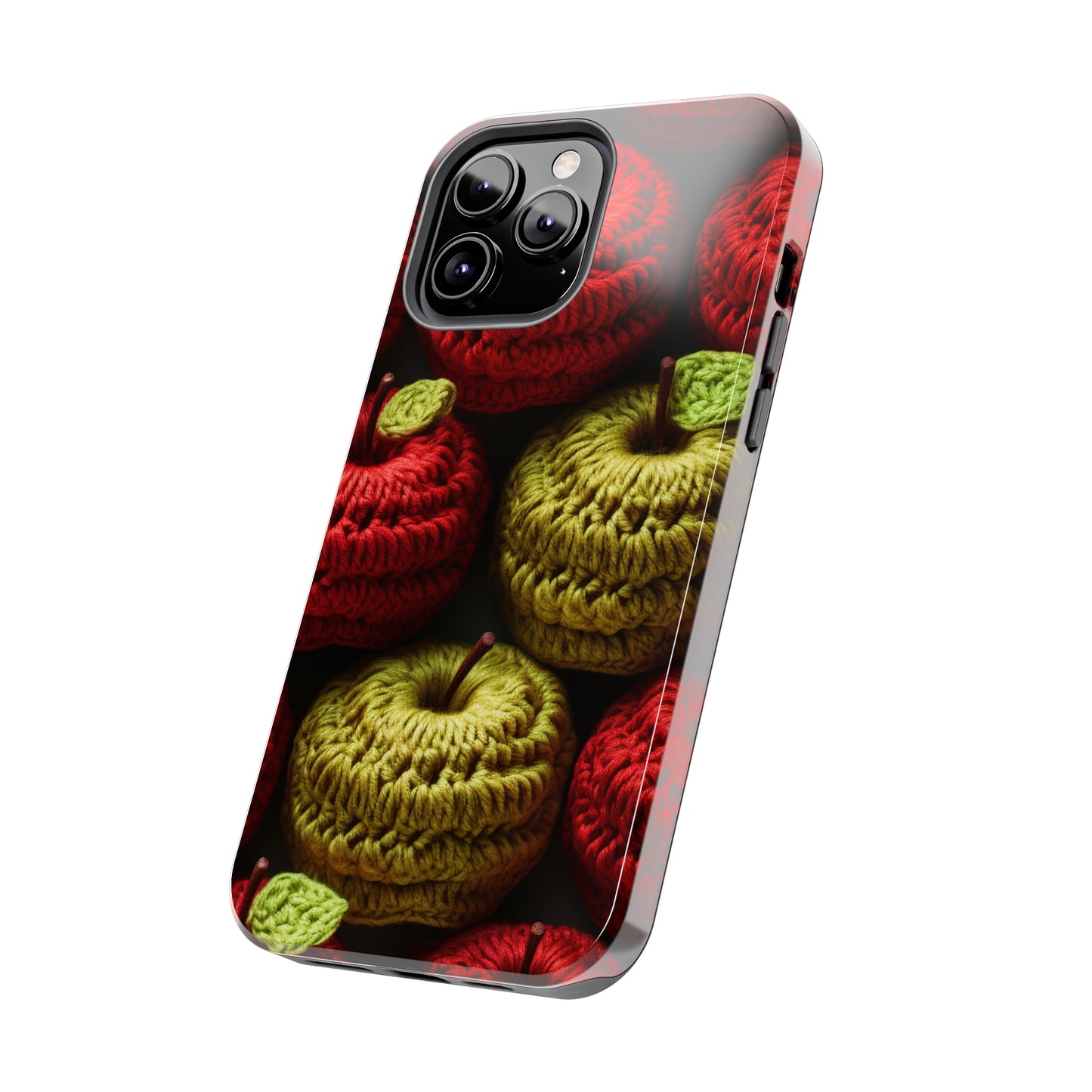 Crochet Apple Amigurumi - Big American Red Apples - Healthy Fruit Snack Design - Tough Phone Cases