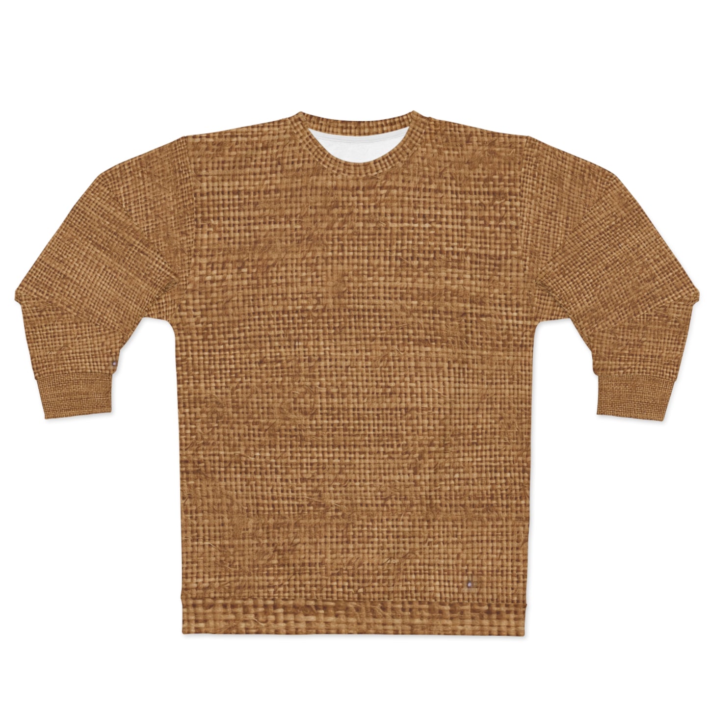 Marrón Chocolate Claro: Tejido elegante inspirado en la mezclilla - Sudadera unisex (AOP) 