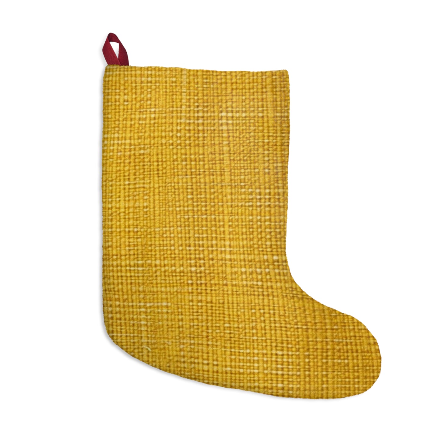 Radiant Sunny Yellow: Denim-Inspired Summer Fabric - Christmas Stockings