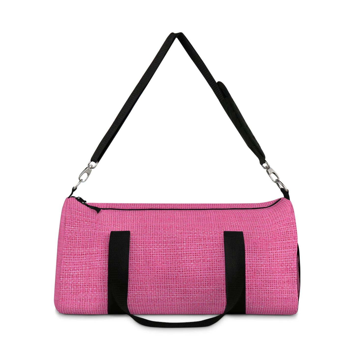 Doll-Like Pink Denim Designer Fabric Style - Duffel Bag