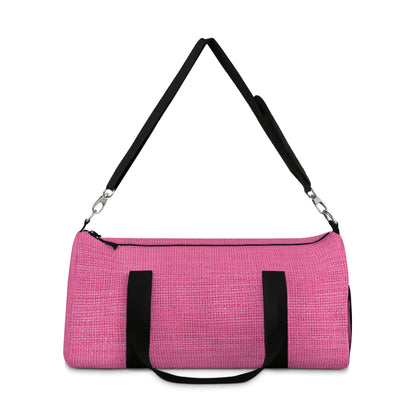 Doll-Like Pink Denim Designer Fabric Style - Duffel Bag