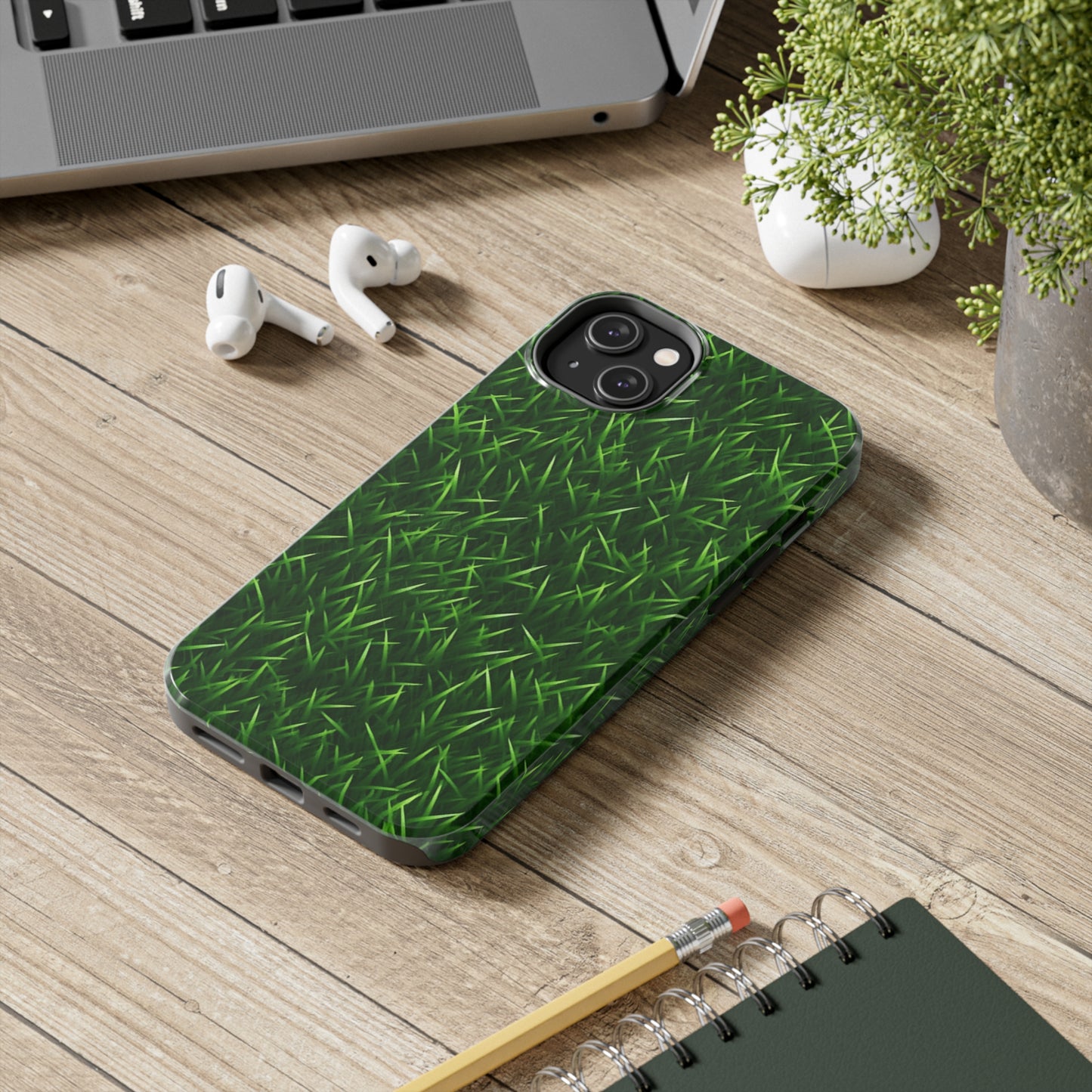 Touch Grass Indoor Style Outdoor Green Artificial Grass Turf - Tough Phone Cases